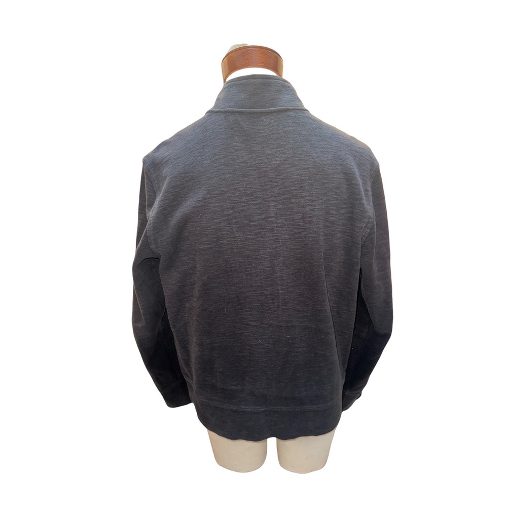 Ben Sherman Dark Charcoal Cotton Zip-Up Bomber Jacket‎ L - Picture 4 of 12